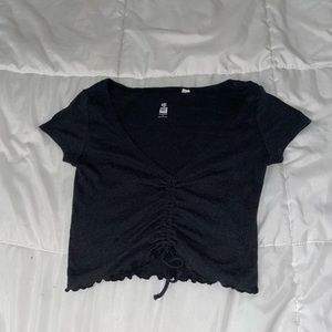 PACSUN black cinched crop top size small